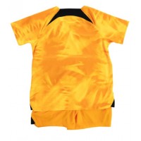 Niederlande Fußballbekleidung Heimtrikot Kinder WM 2022 Kurzarm (+ kurze hosen)
